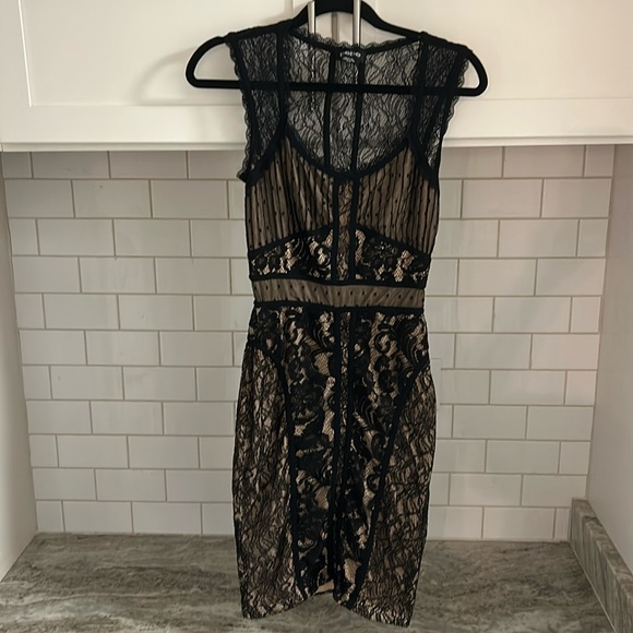 bebe black sleeveless lace dress, SZ XS - Picture 1 of 4